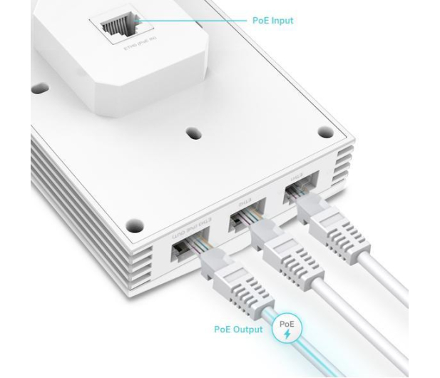 TP-Link EAP655-Wall (802.11a/b/g/n/ac/ax 3000Mb/s) PoE/PoE+ - 1099004 - zdjęcie 4